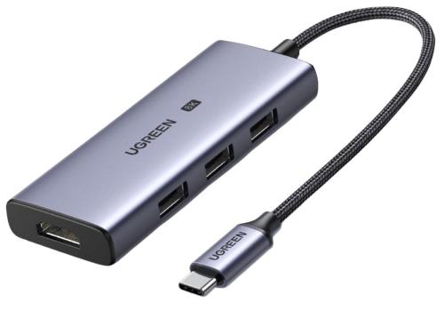 Разветвитель USB UGREEN 4 в 1 , 3 х USB 3.0, HDMI 4Кх120Гц (50629)