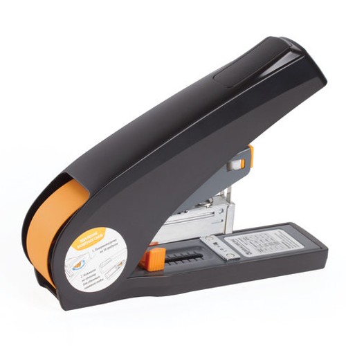 Мощный степлер для бумаги BRAUBERG &quot;Easy Press&quot;, до 100 листов, БЕЗ УСИЛИЙ, ЭНЕРГОСБЕРЕГАЮЩИЙ №24/6-23/13