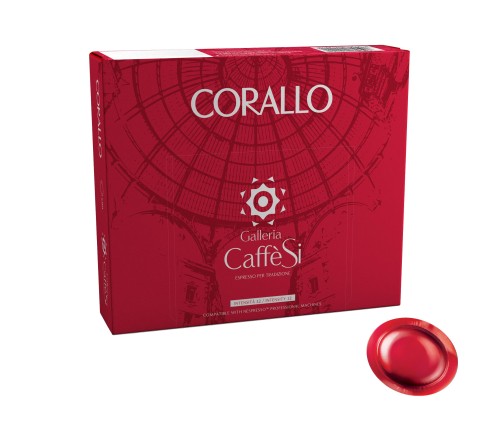 Кофе в капсулах Galleria CaffeSi Corallo мол. (Nespresso Pro), 50шт/уп