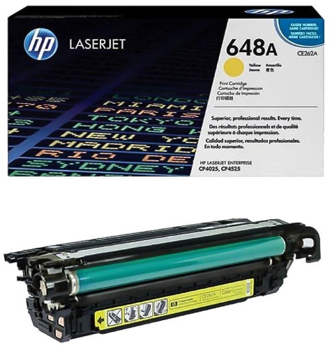 Картридж лазерный HP 648А CE262A желтый оригинальный