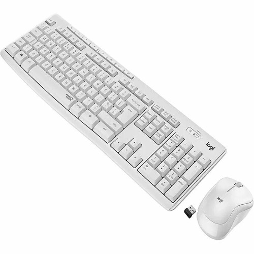 Клавиатура + мышь беспроводная Logitech Combo MK295 White
