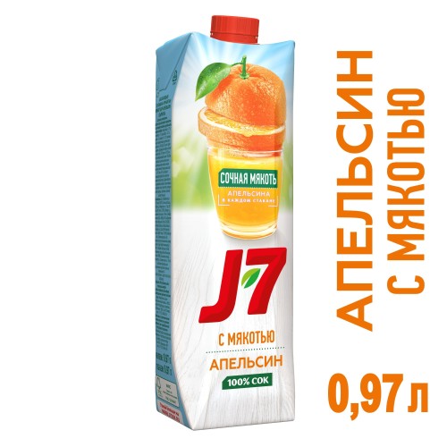 Сок J7 апельсин 0,97л