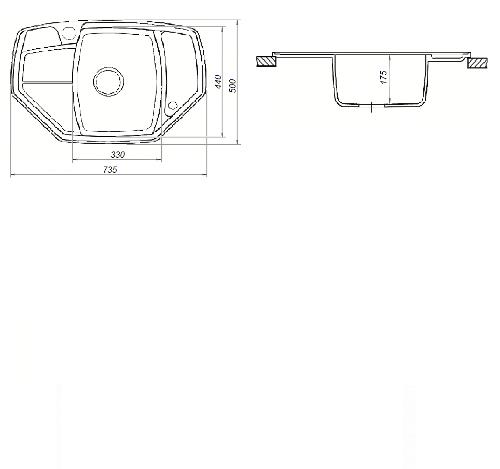 Кухонная мойка NS-19