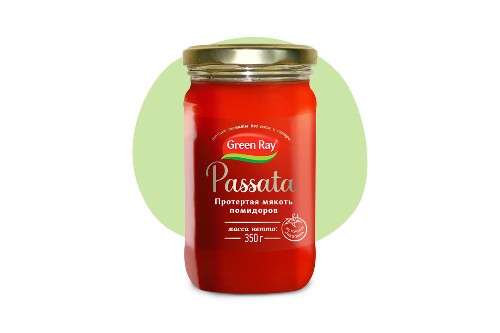 Томаты Green Ray Passata протертая мякоть помидоров 350 г