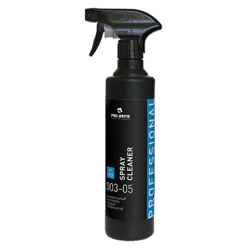 Универсальные моющие и чистящие средства 500 мл, PRO-BRITE SPRAY CLEANER, щелочное, низкопенное, распылитель, 003-05