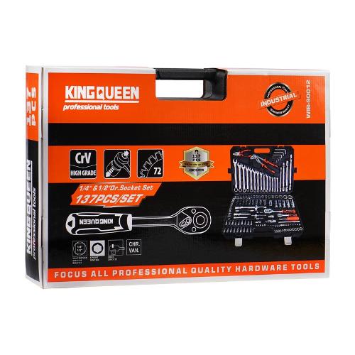 Набор инструментов KINGQUEEN 137 пред, 72 зуба, WIB-90012
