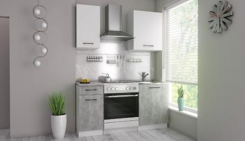 Кухонный гарнитур Polini Home Urban 1600,  белый-бетон