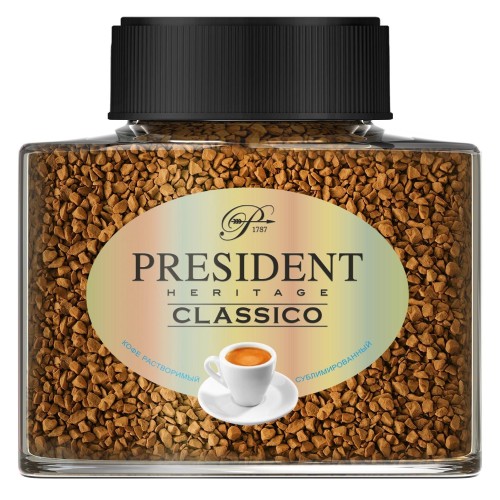 Кофе President Heritage Classico раств. сублим, стекло, 100г