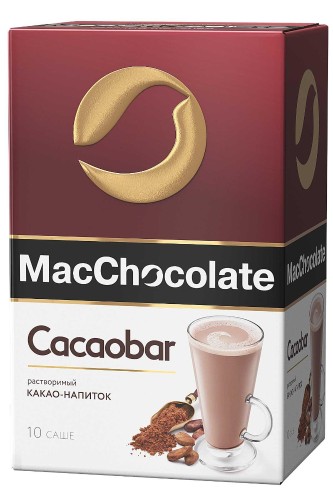 Какао Mac Chocolate Cacaobar, 10штx20г