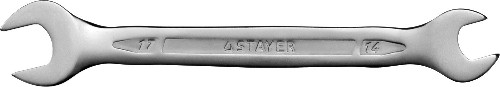 STAYER 14 x 17 мм, рожковый гаечный ключ, Professional (27035-14-17)