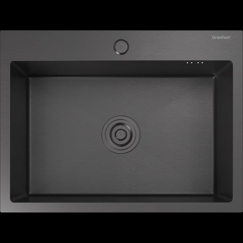 Кухонная мойка GRANFEST GranFest METAL 6045 PVD graphite Кухонная мойка GRANFEST GranFest METAL 6045 PVD graphite