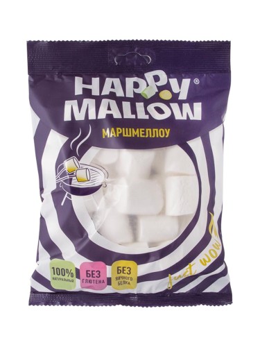 Зефир Happy Mallow воздушный для десертов, 135г