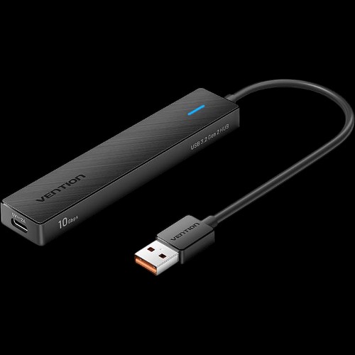 Концентратор Vention USB 3.2 Gen 2 AM/ 2хUSB-C/ 2хUSB-A Черный - 0.15м. Vention CHSBB
