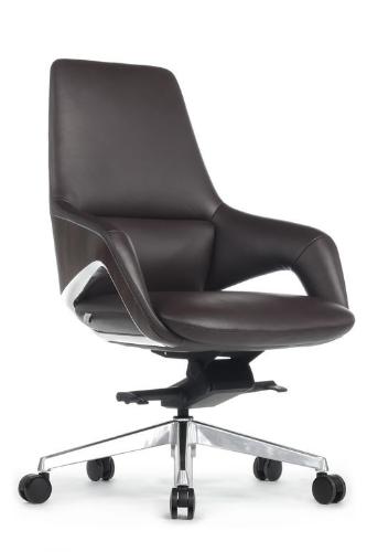 Кресло Riva Design Aura-M FK005-В Тёмно-коричневый (3072 ) натуральная кожа 68*68*103-109