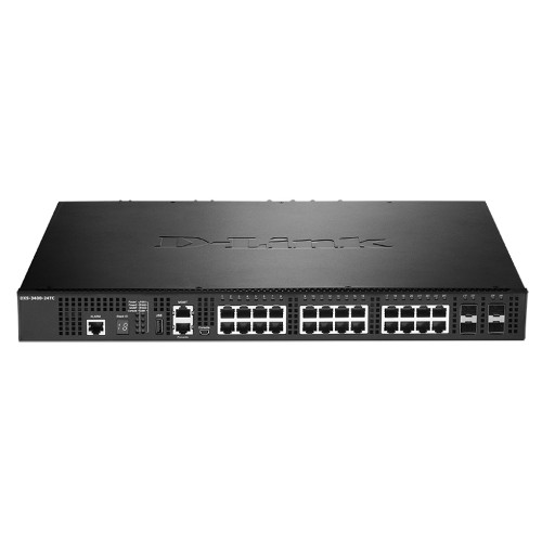 Управляемый коммутатор с 20 портами 10GBase-T и 4 комбо-портами 10GBase-T/SFP+ D-Link DXS-3400-24TC/A1ASI