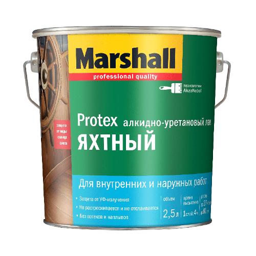 Marshall Protex Яхтный алкидно-уретановый лак, бесцветный, полуматовый, 9 л