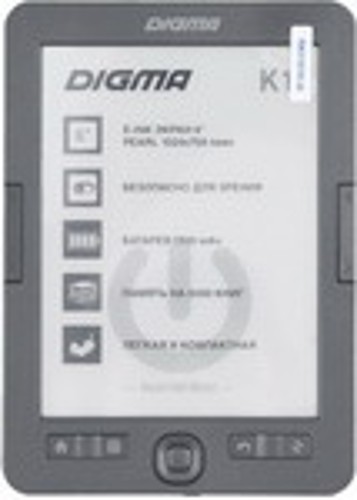 Электронная книга Digma K1 6'' E-ink HD темно-серый