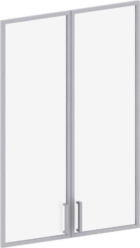 Комплект дверей Д_САТУРН-Д средние стекло/металлическая рама (800, 015)
