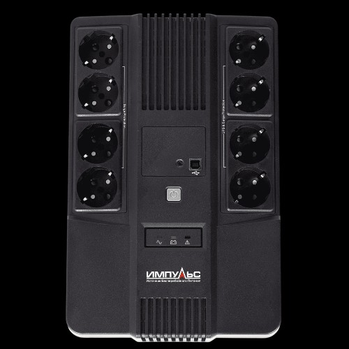 ИБП МАСТЕР 1000, 1000/600 ВА/Вт, LED, USB, RJ11/RJ45, SCHUKOx8 Импульс MT10201