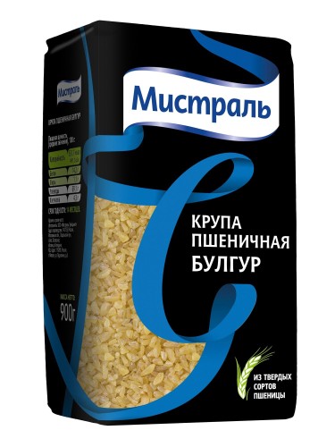 Булгур Крупа МИСТРАЛЬ пшеничная, 500г