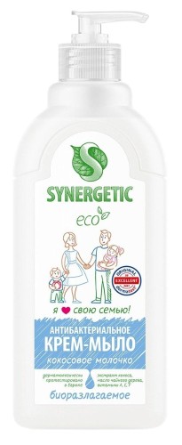 Мыло жидкое крем Synergetic Кокосовое молочко увлаж биоразлаг 0,5л