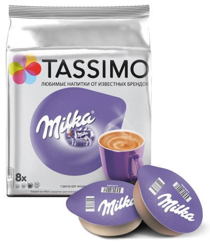 Шоколад в капсулах Tassimo Milka 8 порций