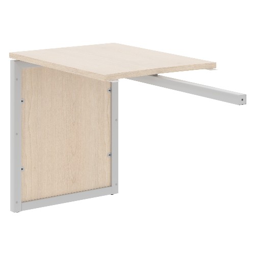 Брифинг-приставка XTEN-QP XQPR 889, бук тиара/алюминий, 800х600х750 мм Брифинг-приставка XTEN-QP XQPR 889, бук тиара/алюминий, 800х600х750 мм