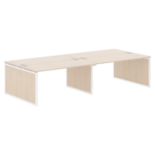 Бенч-система XTEN-QP XQPWST 3214, бук тиара/белый, 3200х1406х750 мм Бенч-система XTEN-QP XQPWST 3214, бук тиара/белый, 3200х1406х750 мм