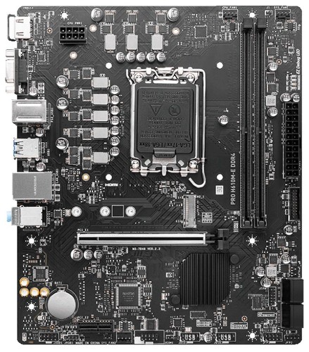 Материнская плата MSI PRO H610M-E DDR4 Материнская плата MSI PRO H610M-E DDR4