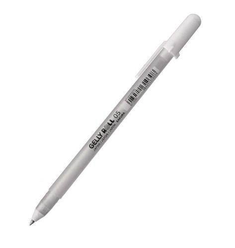 Ручка гелевая Sakura Gelly Roll Белый тонкий стержень 05, XPGB05#50