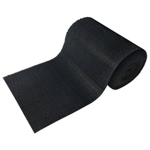 Придверный коврик дорожка грязезащитный &quot;ТРАВКА РОМБЫ&quot;, 0,9x15 м,,толщина 9 мм, черный, В РУЛОНЕ, VORTEX, 240504, 24004