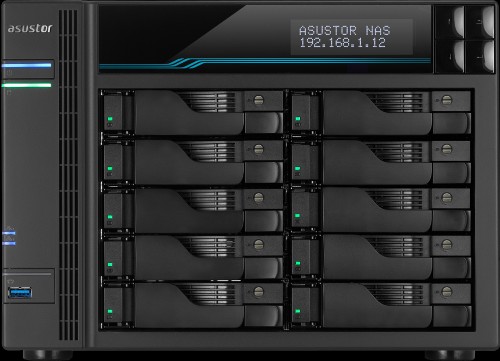 Система хранения данных Asustor Lockerstor 10 AS6510T (90IX0191-BW3S10)