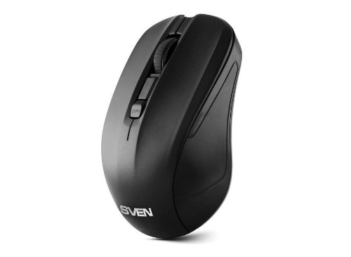 SVEN Беспроводная мышь RX-270W чёрная (3+1кл. 800-1600DPI, блист)