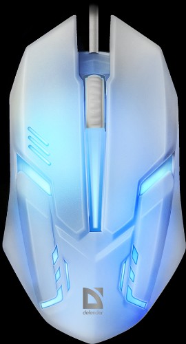 Defender Проводная оптическая мышь Сyber MB-560L 7цветов,3кнопки,1200dpi,белый Defender Сyber MB-560L белый