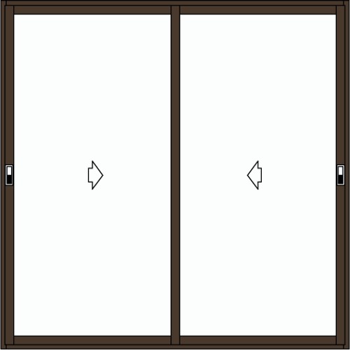 Раздвижные двери ALT100 2/60 1800x2000