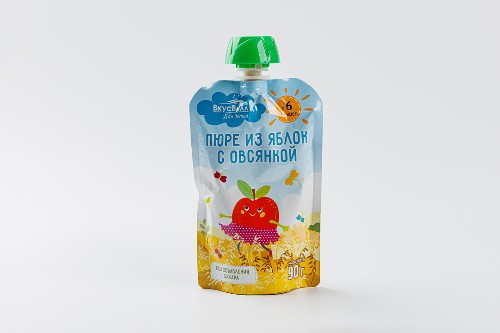 Пюре из яблок с овсянкой, 90 г