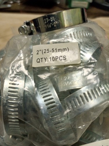 Хомут стальной винтовой 2" (25-51мм)