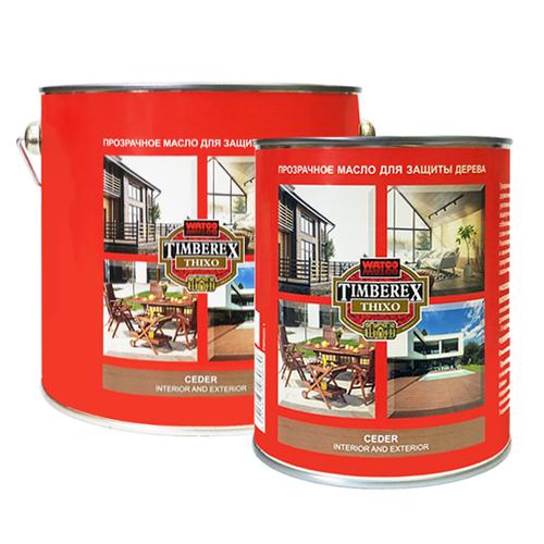 Timberex Thixo масло защитное тиксотропное, традиционный орех, 2,5л