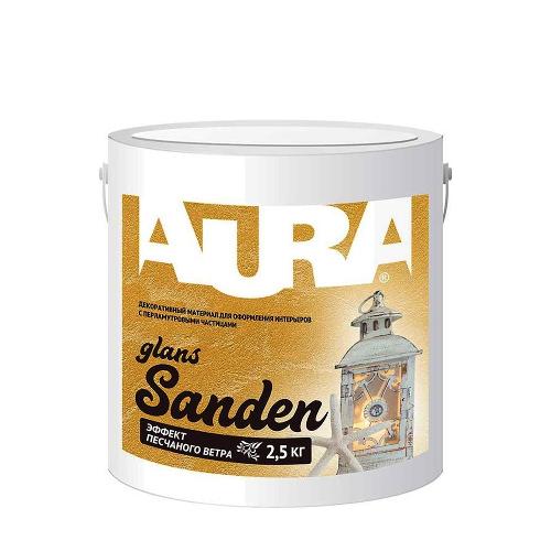 Aura Sanden Glans Silver штукатурка для внутренних работ декоративно-отделочная акриловая, ADL204(RU), 2,5 кг