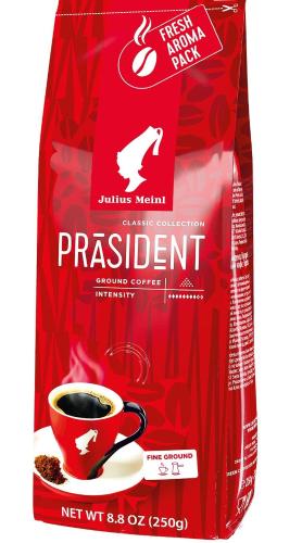 Julius кофе молотый. Julius Meinl President 250 молотый. Julius Meinl President кофе молотый 1с 250г.