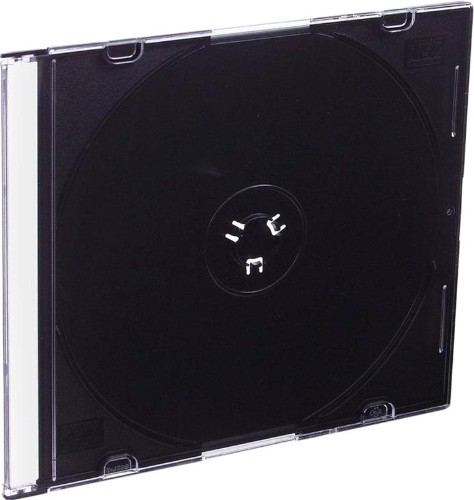 Бокс CMC для CD/DVD пластиковый Slim Case черный  (200 шт. в уп) (CDB-sl)