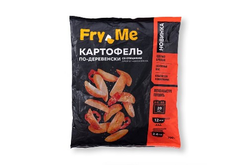 Картофель по-деревенски Fry Me со специями Ароматная паприка замороженный 700 г