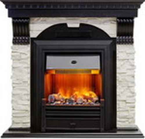 Камин Dimplex Dublin арочный сланец белый с очагом Brookline Black (венге) 1174906332