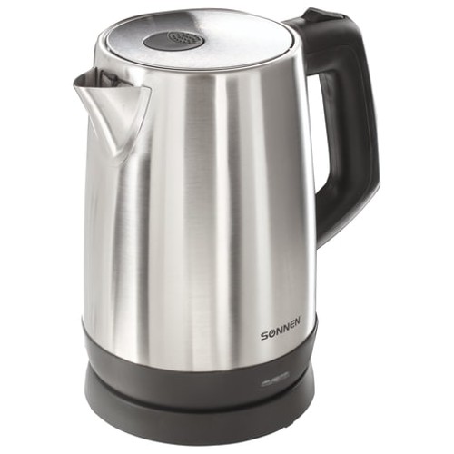 Чайник электрический SONNEN KT-1785, 1,7 л, 2200 Вт, закрытый нагревательный элемент, нержавеющая сталь