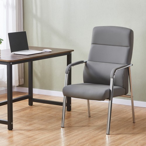 Стул офисный Everprof City обивка-экокожа, цвет-серый