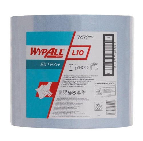 Материал протирочный нетканый   WYPALLxL10Extra+ Bl1x1000 38х23,5см гол.7472