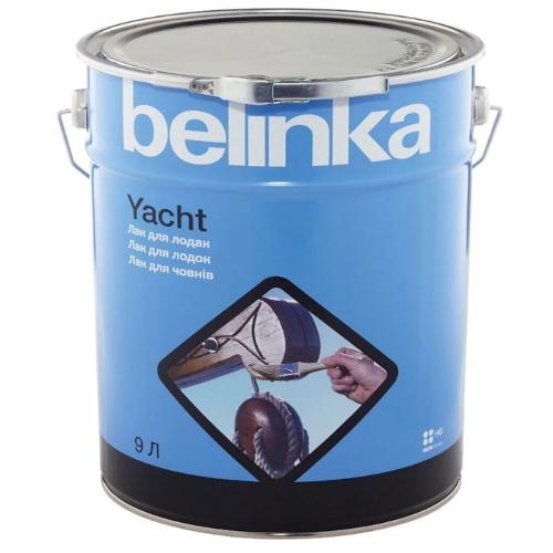 Belinka Yacht яхтный лак для древесины, бесцветный, полуматовый, 9 л