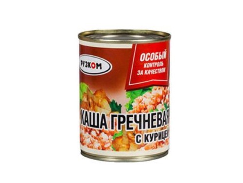 Каша Рузком  гречневая с курицей ГОСТ, 338г