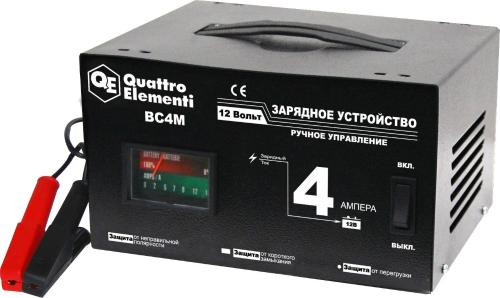 Зарядное устройство QUATTRO ELEMENTI BC  4M (12В, 4А) 770-063