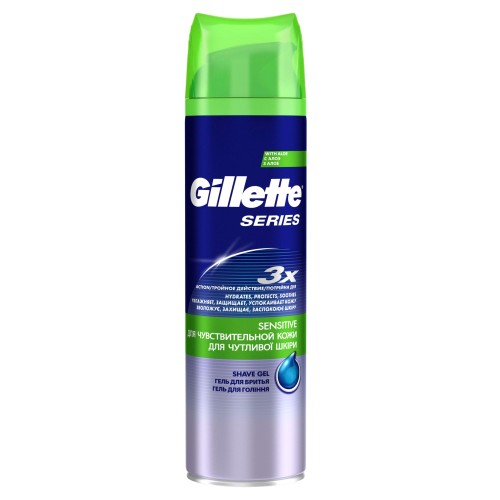 Гель для бритья GILLETTE TGS Sensitive Skin для чувствительной кожи 200мл